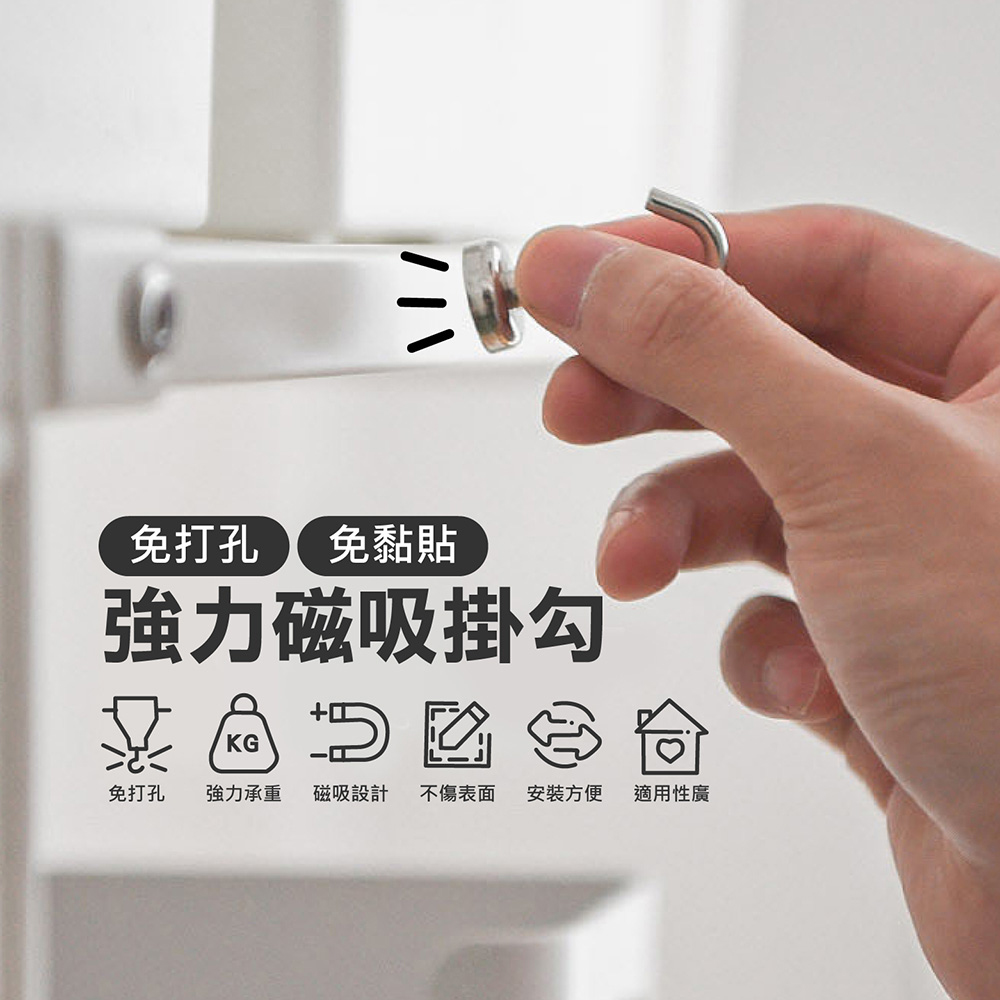 強力磁吸掛勾 環形 高承重力 (多尺寸任選)