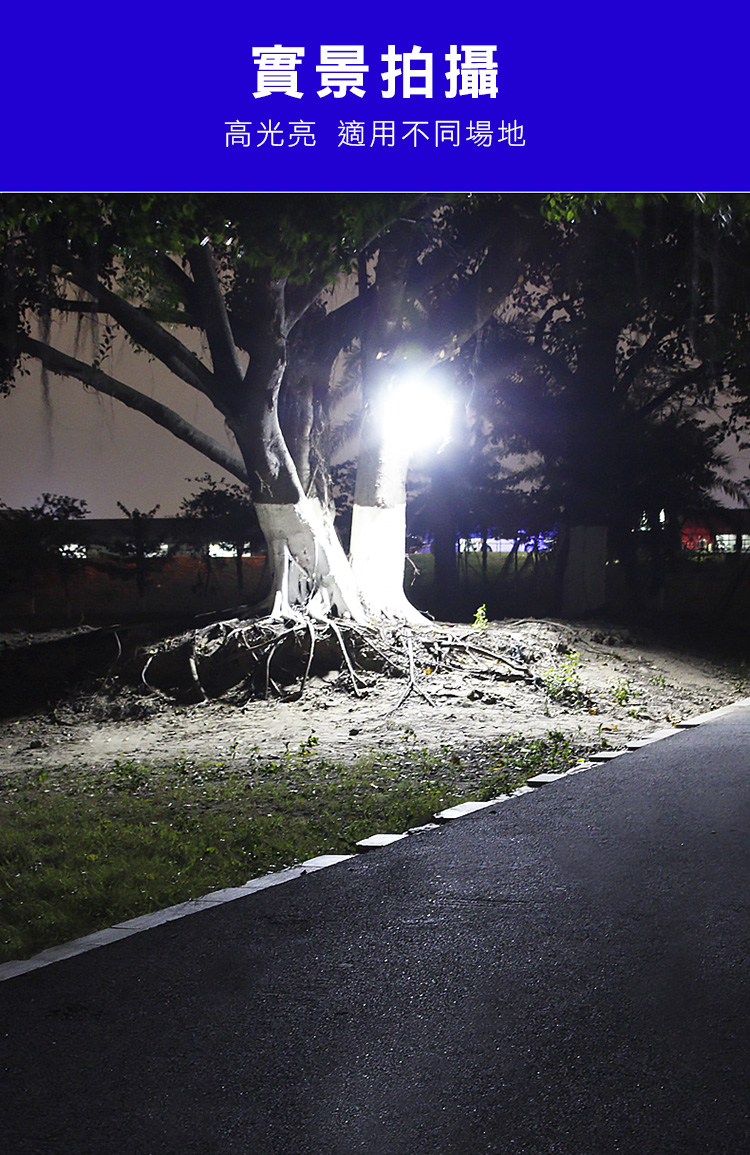 充電式手提太陽能露營燈 (手電筒露營燈二合一/戶外/露營/夜釣)