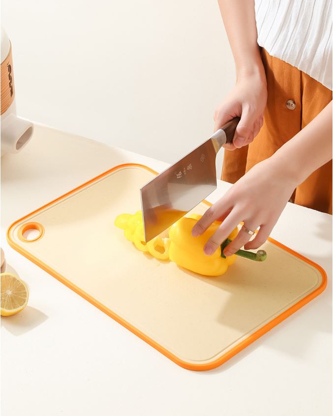       【OMG】家用防霉抗菌切菜板 小麥秸稈砧板 輔食/水果案板 雙面可