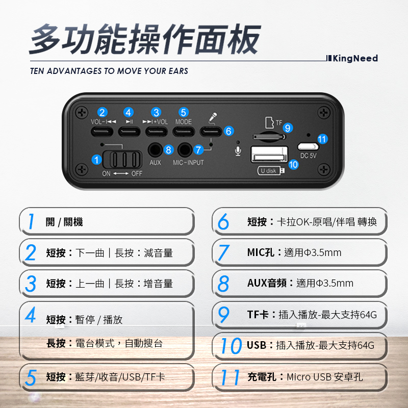【LGS熱購品】S609木質藍芽喇叭(NCC認證/多功能性/無線攜帶)