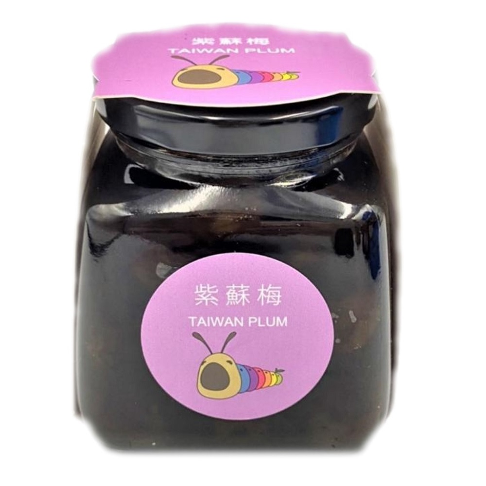 【水里鄉農會】紫蘇梅／酵素梅(530g/罐) 玻璃罐裝 手採青梅製成