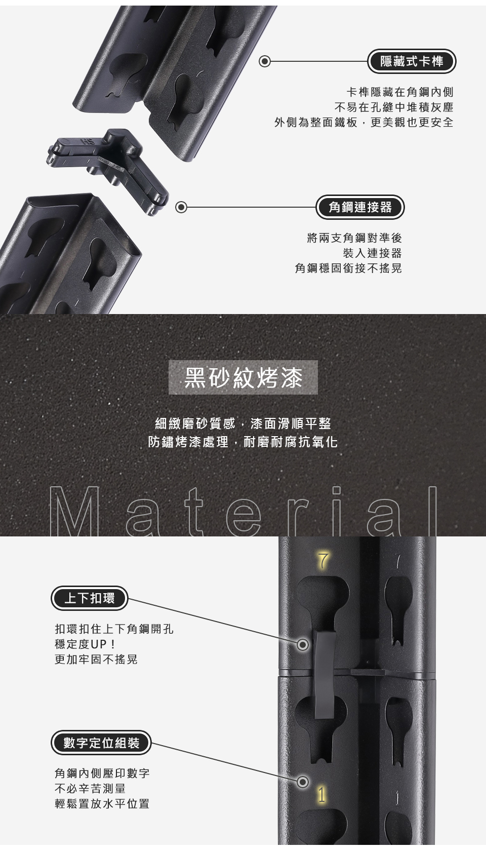 MIT超耐重木板隱藏式角鋼架