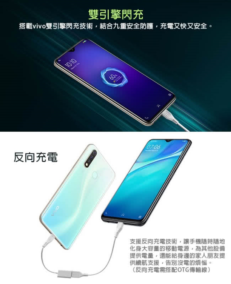 【vivo】Y19 6.53吋八核心大電量智慧手機6G/128G