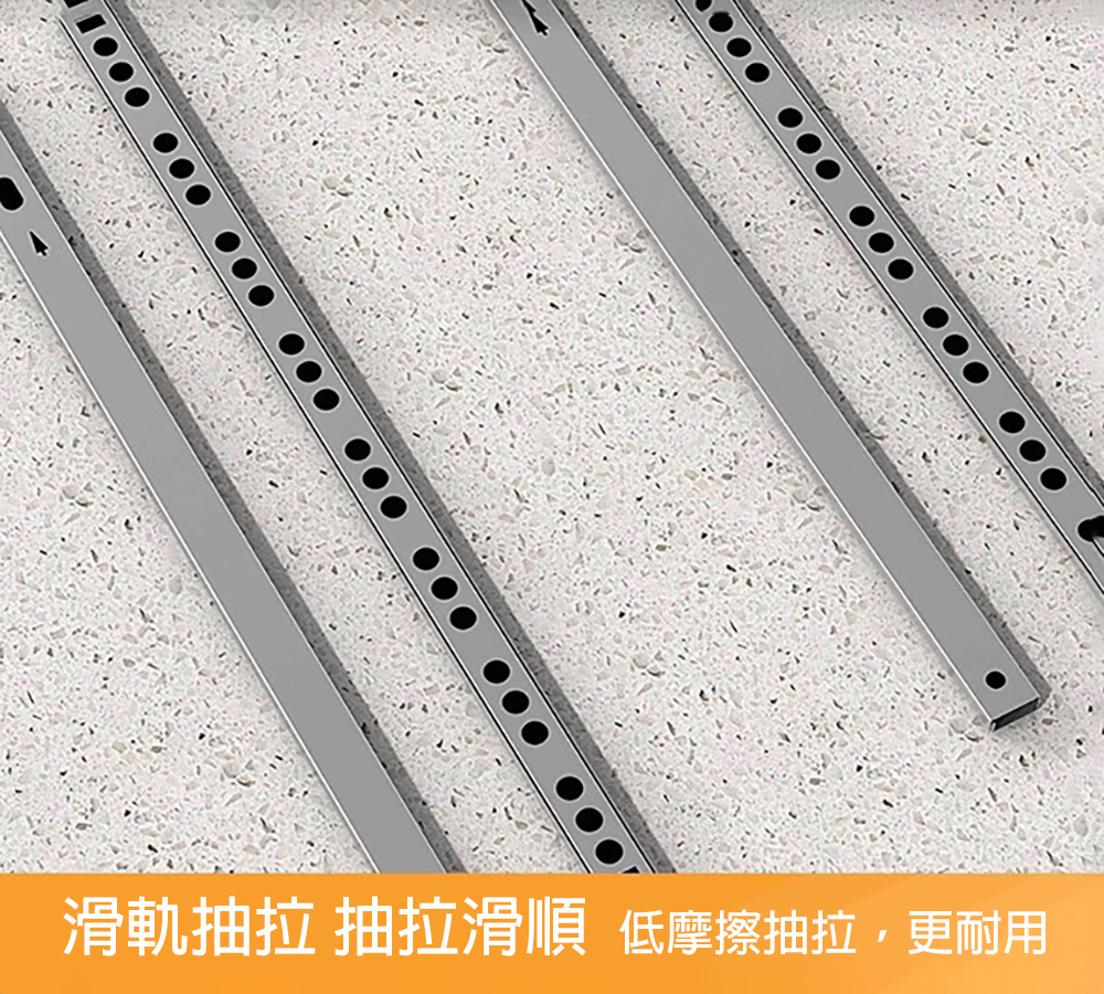 【居家生活Easy Buy】碳鋼廚房抽拉式置物架 抽屜式層架 電器收納架 置物櫃