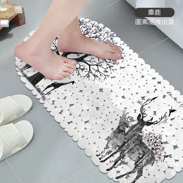 北歐ins風印花吸盤防滑地墊 防滑墊 止滑墊