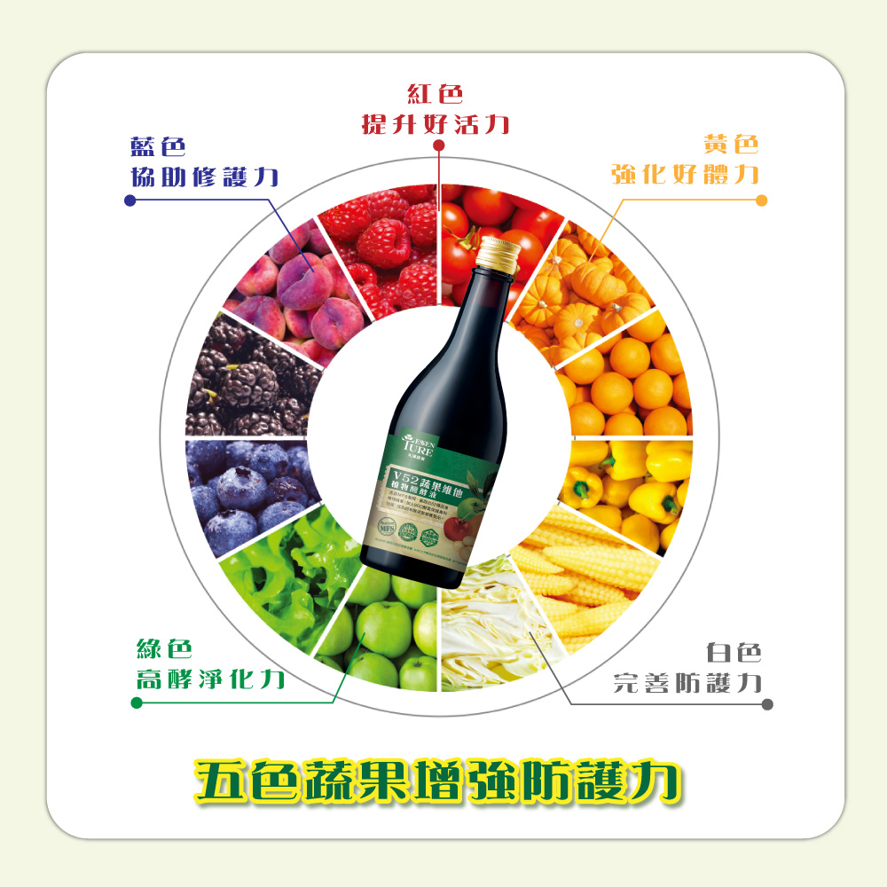【大漢酵素】V52蔬果維他植物醱酵液600ml 快速補給52種蔬果