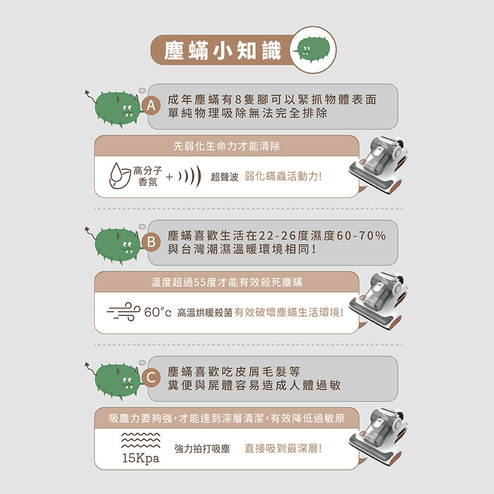【DIKE】無線手持吸塵器+氣旋超聲波除蟎機 HCF100WT+HCF310WT