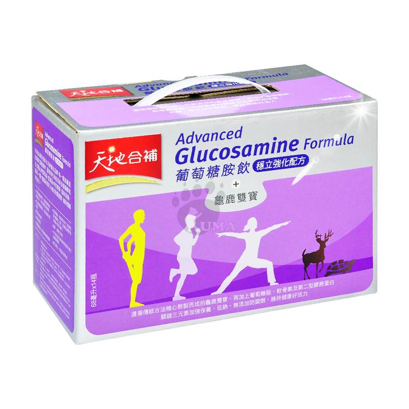 【桂格】天地合補-葡萄糖胺飲(14瓶/盒)穩立強化配方 龜鹿雙寶 UC2 軟骨素