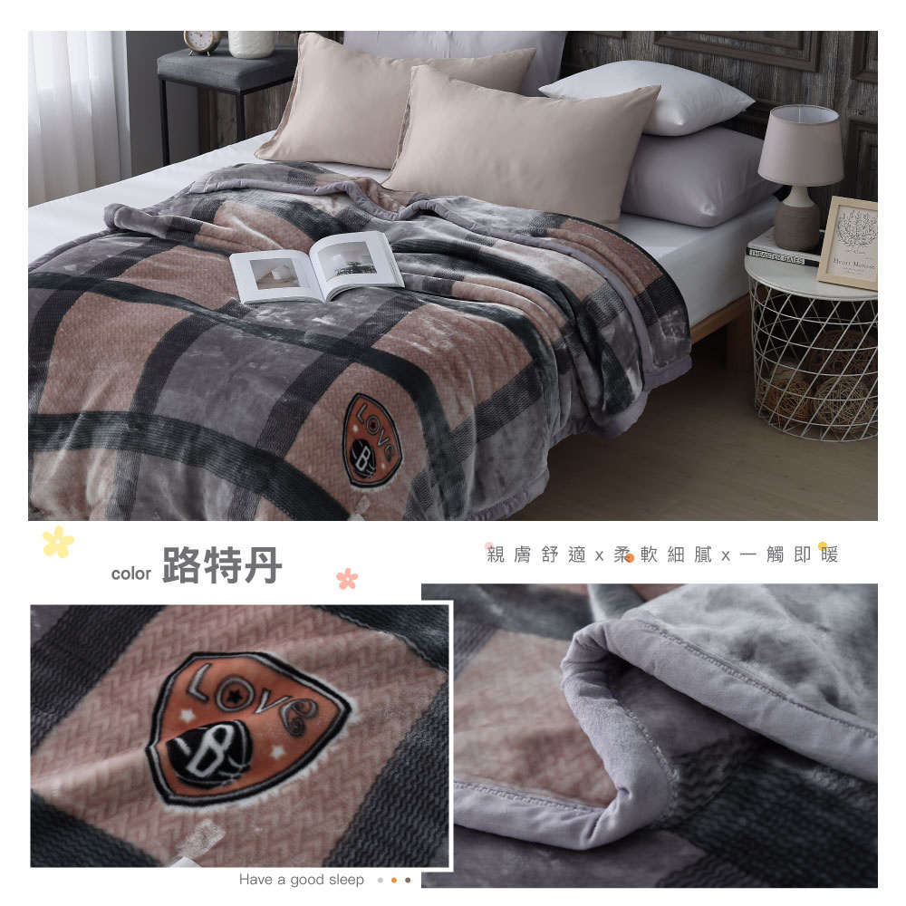 【BEST】頂級拉舍爾加厚雙層毯 150x200cm 法蘭絨 毛毯 毯子