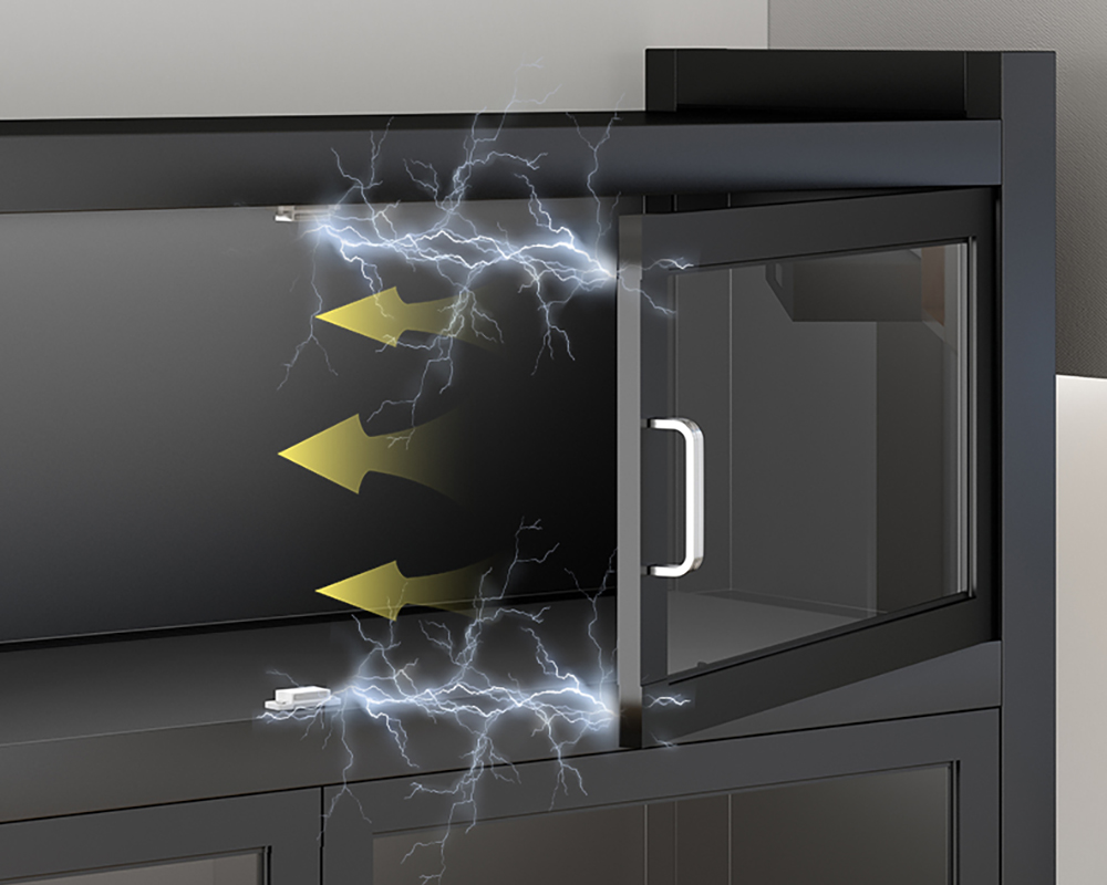 雙開門廚房電器收納櫃