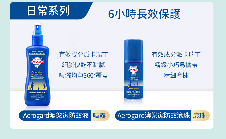 【Aerogard澳樂家】防蚊液 天然防蚊噴霧清新型175ml