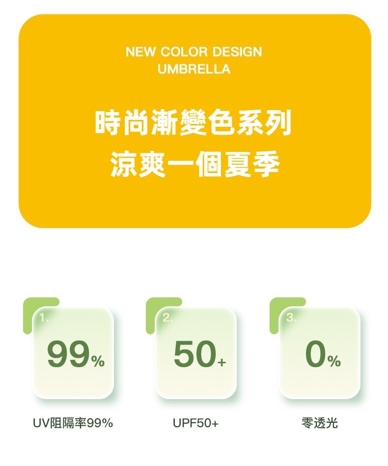 抗UV 超輕量漸變五折黑膠防曬傘/晴雨傘/陽傘/摺疊傘/小傘 多色任選