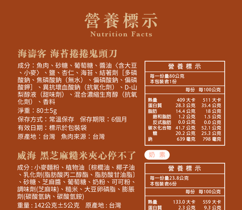 【威海x海濤客】小琉球星潮酥浪聯名禮盒(3款/盒) 海苔捲+夾心餅乾+豬脆捲