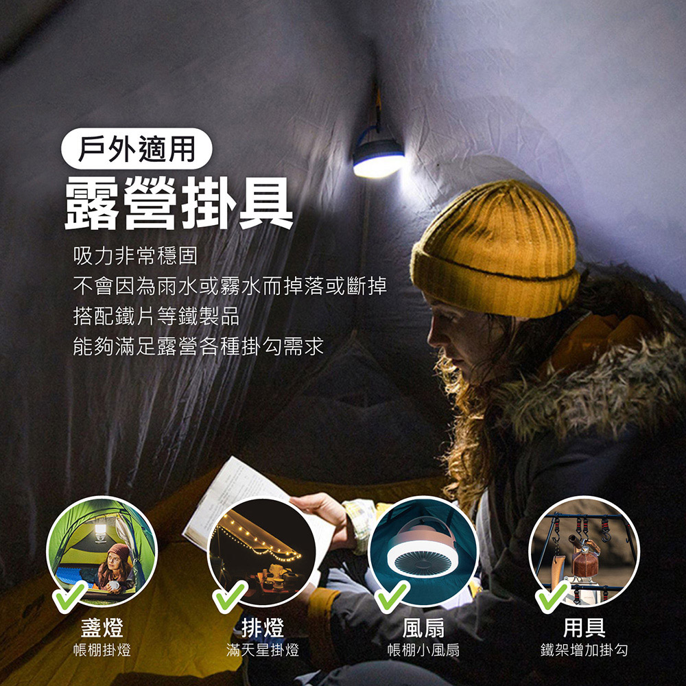 強力磁吸掛勾 環形 高承重力 (多尺寸任選)