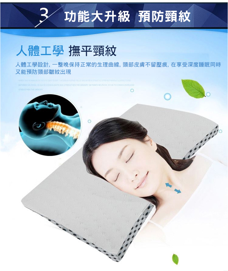 五星3D透氣彈簧乳膠枕(65x40cm) 枕頭/抑菌防蟎/均勻承重/調節睡姿承托