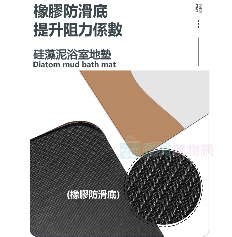 軟硅藻泥皮革吸水地墊 4款樣式可選/現代主義抽象/腳踏墊/防滑