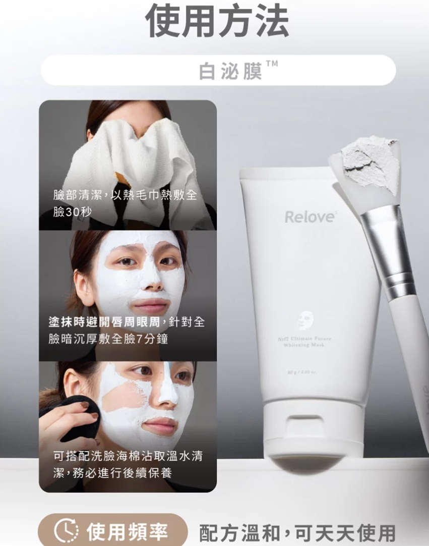 Relove 拋光酵母嫩白控油泌膜 80ml 兩款任選