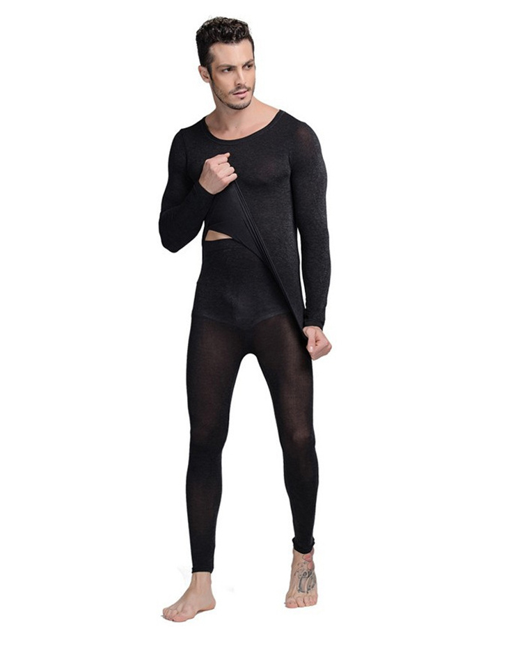 超薄無縫保暖恒溫內衣套裝-男款(上衣+褲子/衛生衣褲)