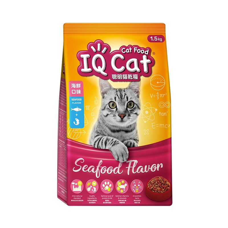 【IQ Cat】聰明乾貓糧/貓飼料 1.5kg