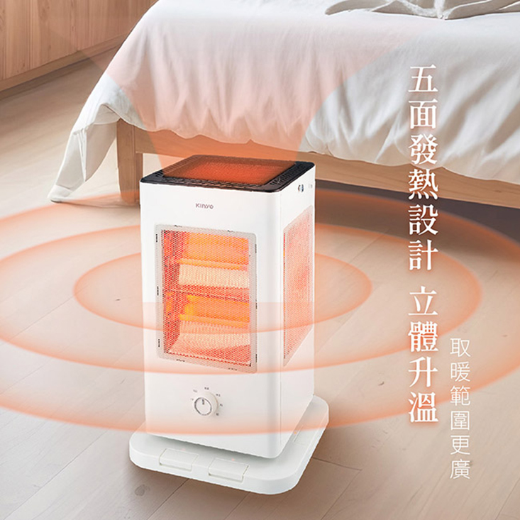 【KINYO】1500W直立式石英速暖電暖器電暖爐 EH-520