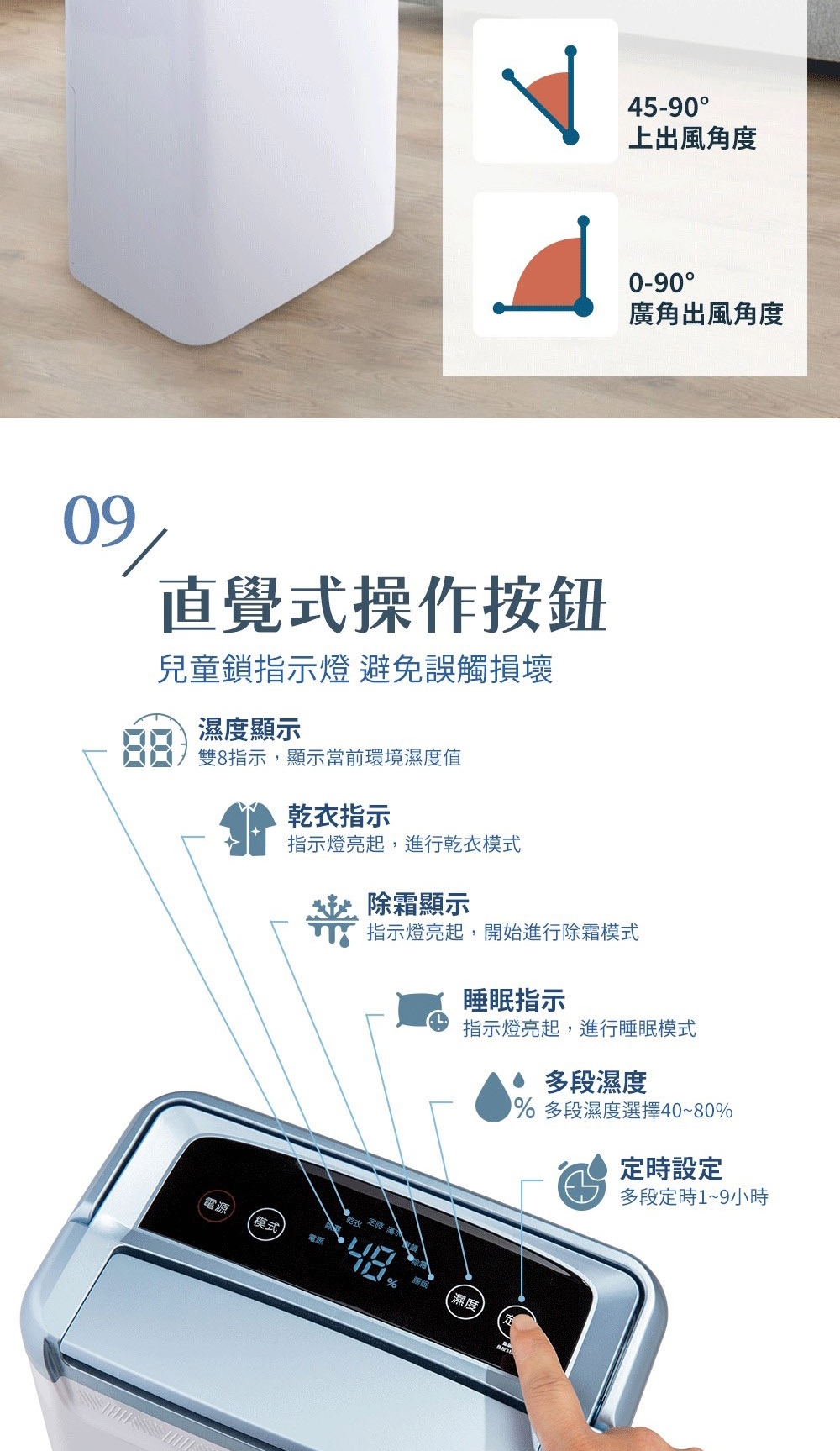 【TECO 東元】6L一級能效除濕機 MD1225RW