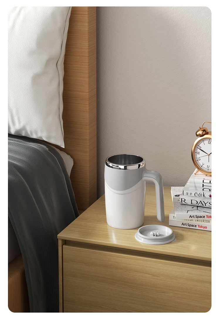       【三房兩廳】自動攪拌杯304不鏽咖啡杯/牛奶杯(自動攪拌咖啡杯/杯