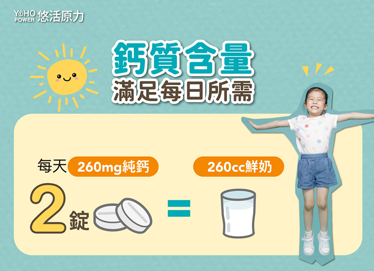 【悠活原力】YOHO敏立清乳鐵蛋白益生菌(30入/盒)+兒童海藻鈣(60錠/瓶)