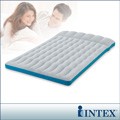       【INTEX】單人野營充氣床墊/露營睡墊-寬72cm-灰藍色(67