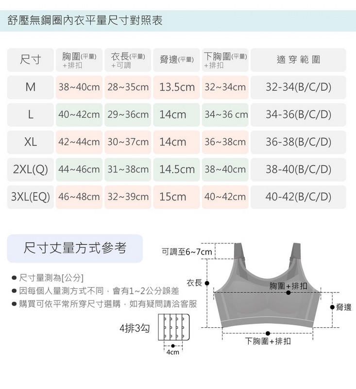 透氣可調式包覆石墨烯防震機能運動無鋼圈內衣 3色