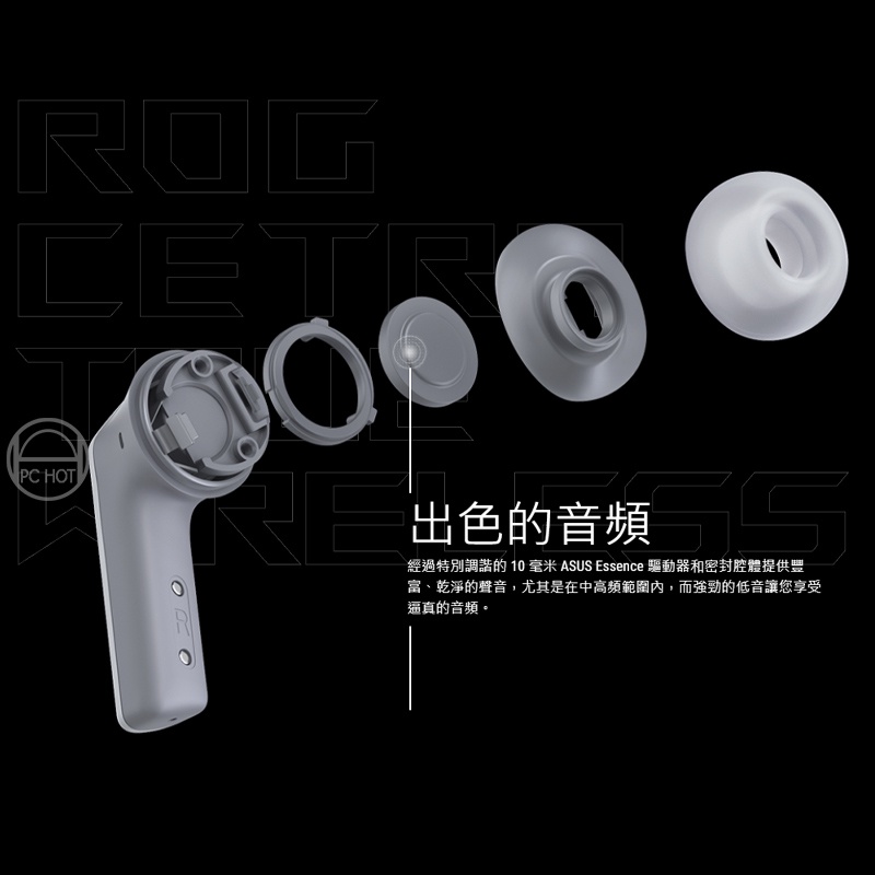 【ASUS華碩】ROG Cetra True Wireless 真無線藍芽耳機