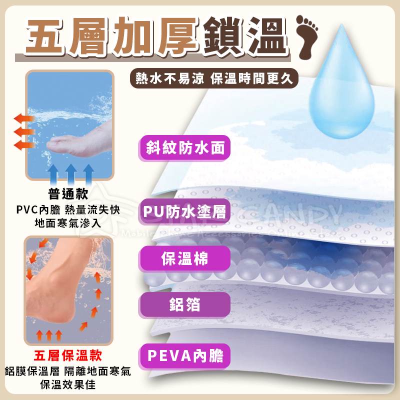 加蓋折疊泡腳袋泡腳桶