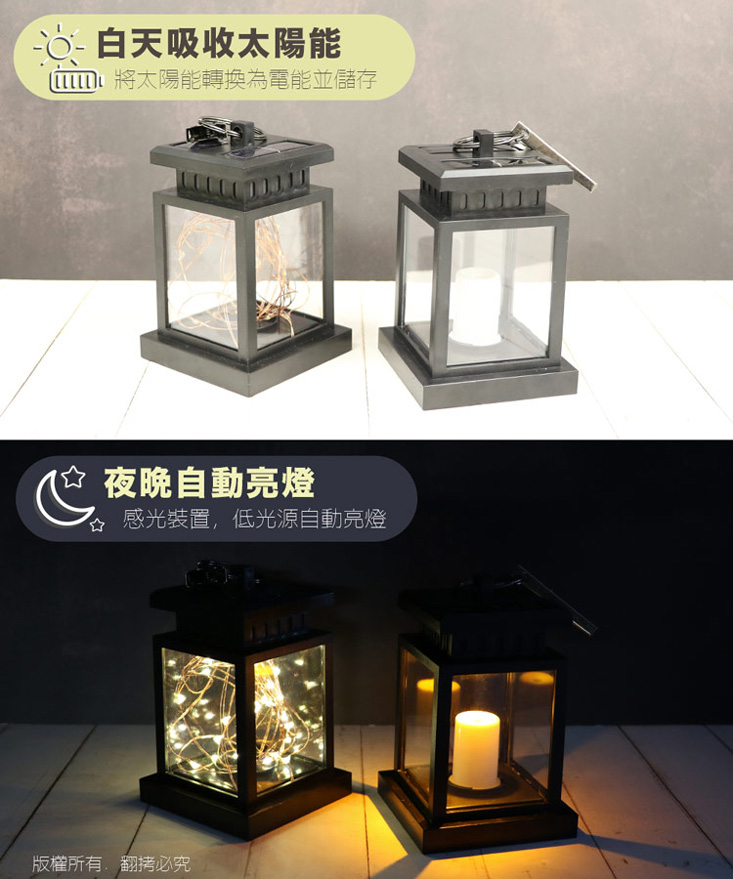 太陽能節慶氣氛裝飾燈串/可夾式LED復古造型裝飾燈
