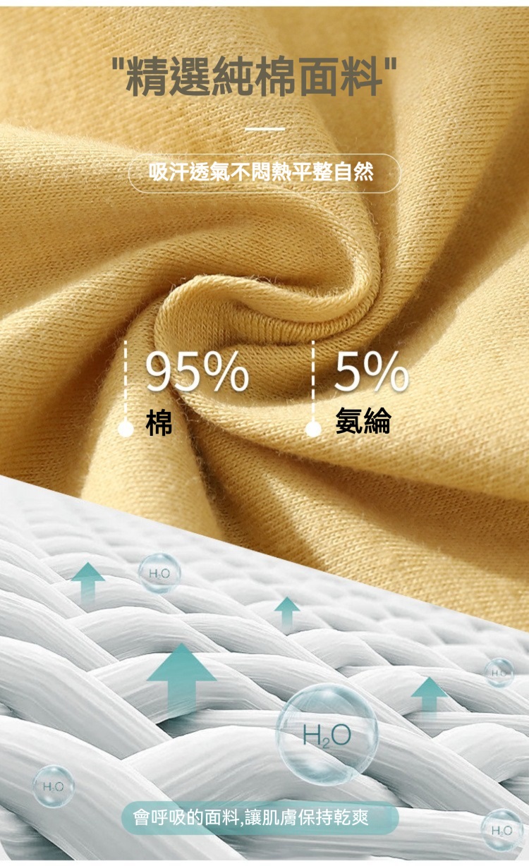 中大碼高腰純棉舒適透氣石墨烯內褲 5色 L-2XL  無痕內褲