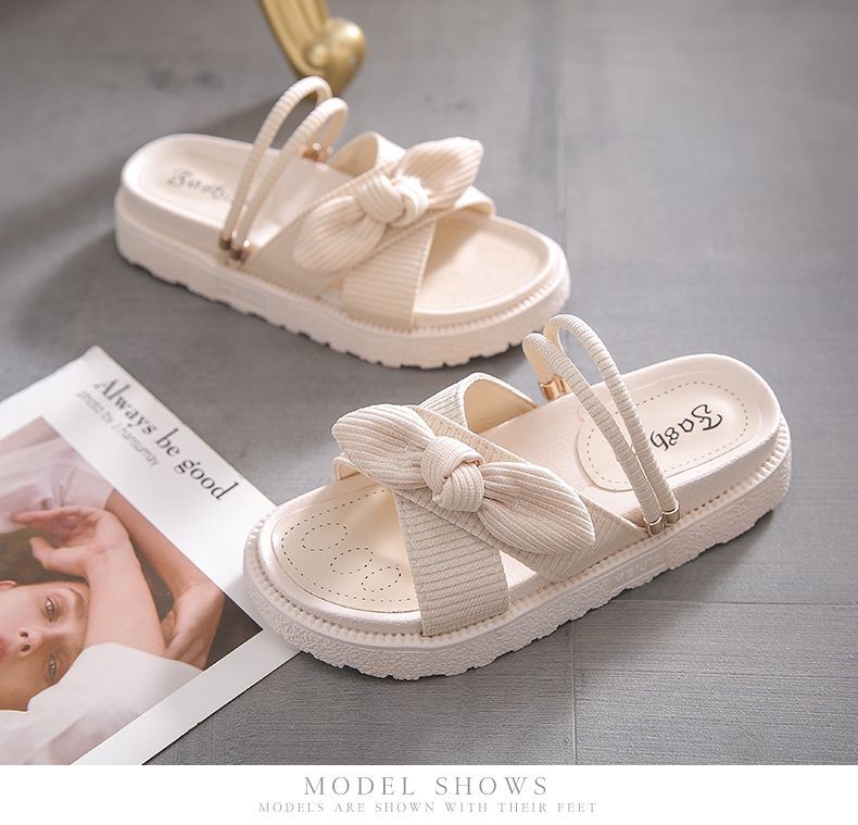 韓系透氣舒適軟底百搭兩穿涼鞋拖鞋 多款可選