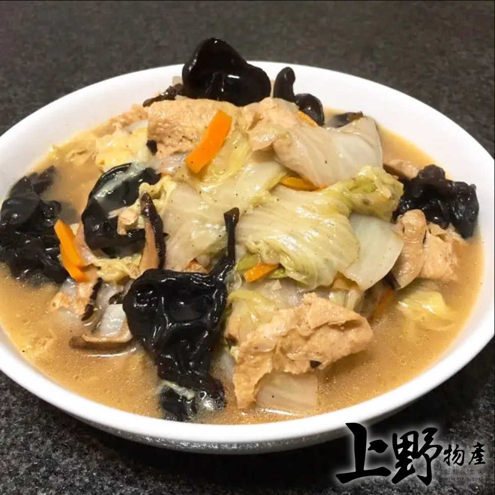 【上野物產】干貝鮑魚風味白菜滷(1000g/包)