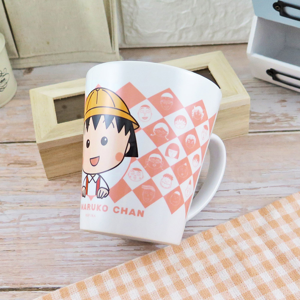 正版授權櫻桃小丸子 斜口馬克杯