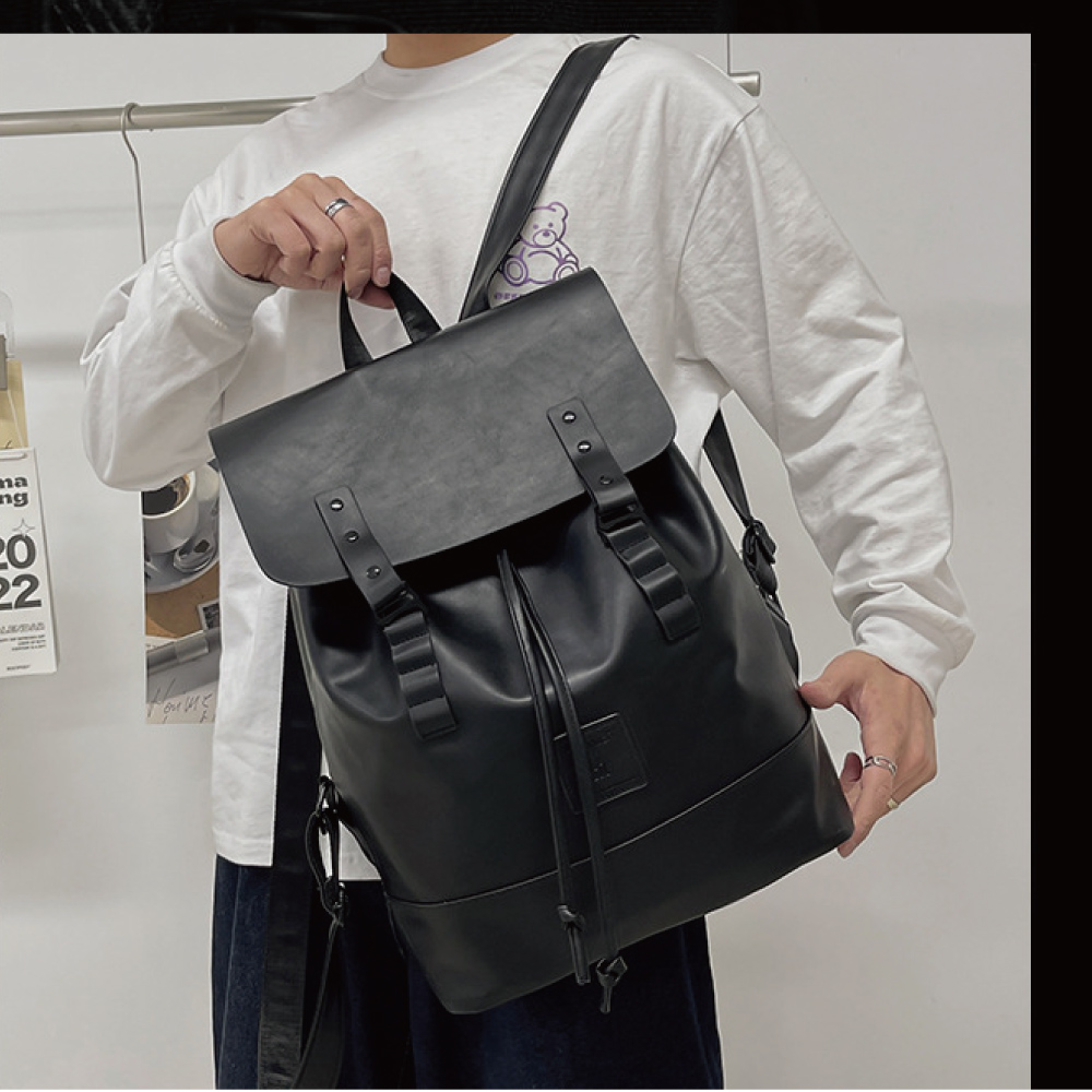 新潮流造型超大容量時尚後背包 電腦包 旅型包 通勤包 兩色任選