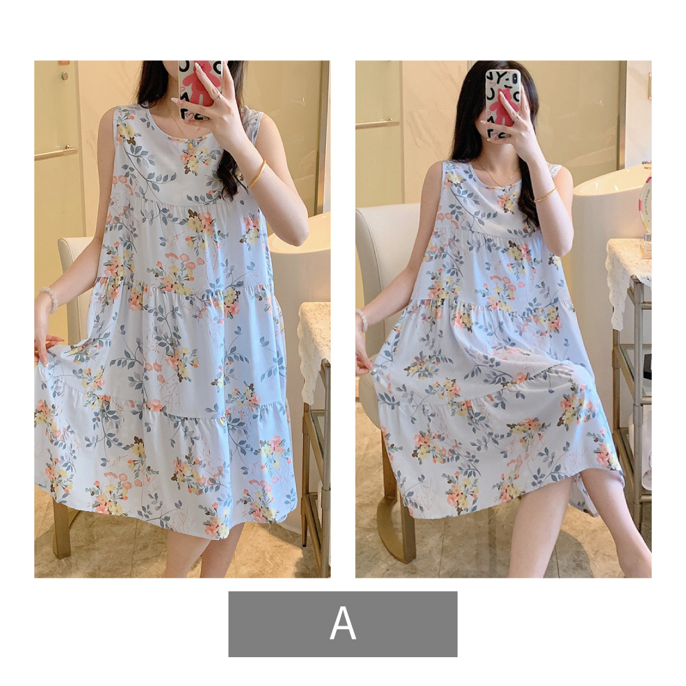 日系寬鬆氣質印花睡裙 七款任選 睡衣