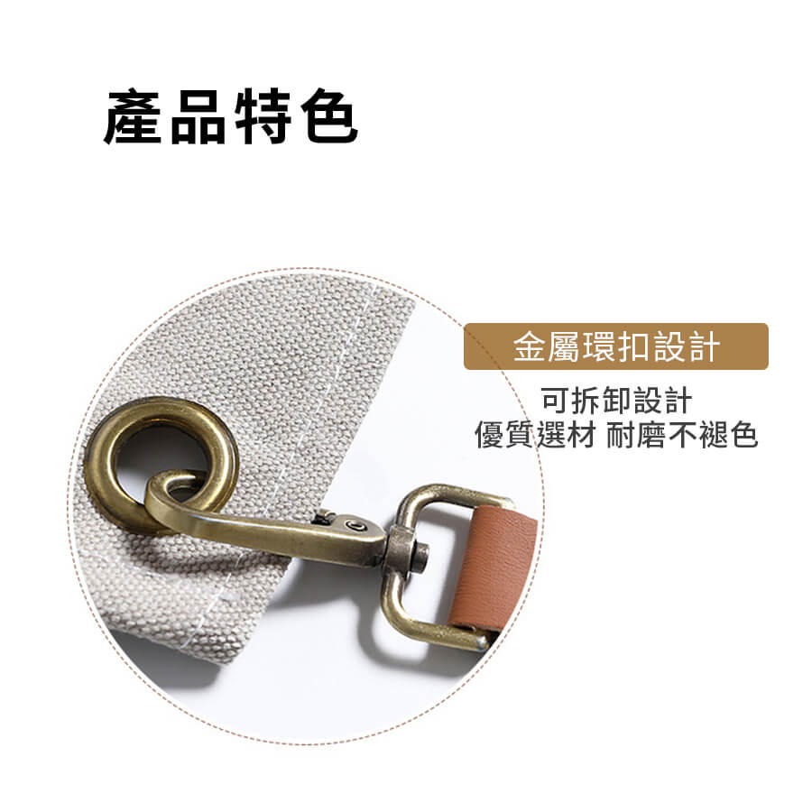 日式職人工業風牛仔帆布工作圍裙 (黑色/灰色/駝色)