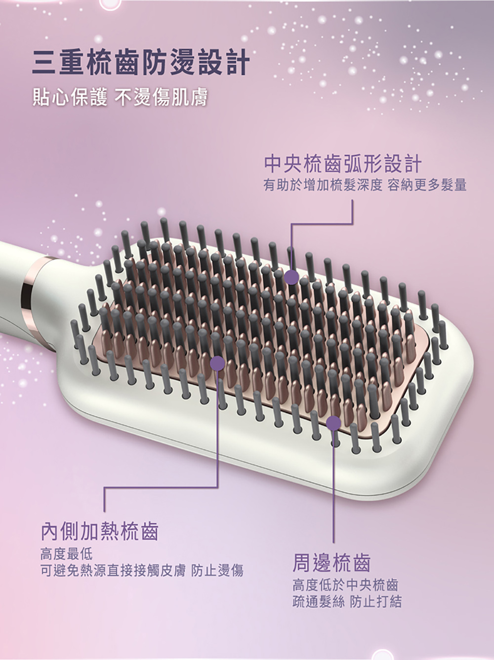 【Philips 飛利浦】沙龍級陶瓷電熱直髮梳(BHH880)