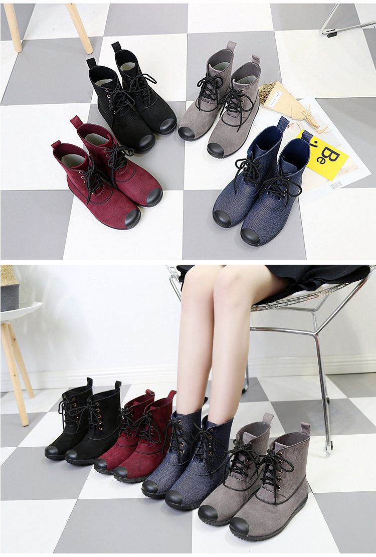 輕量防水防滑抗污短雨靴