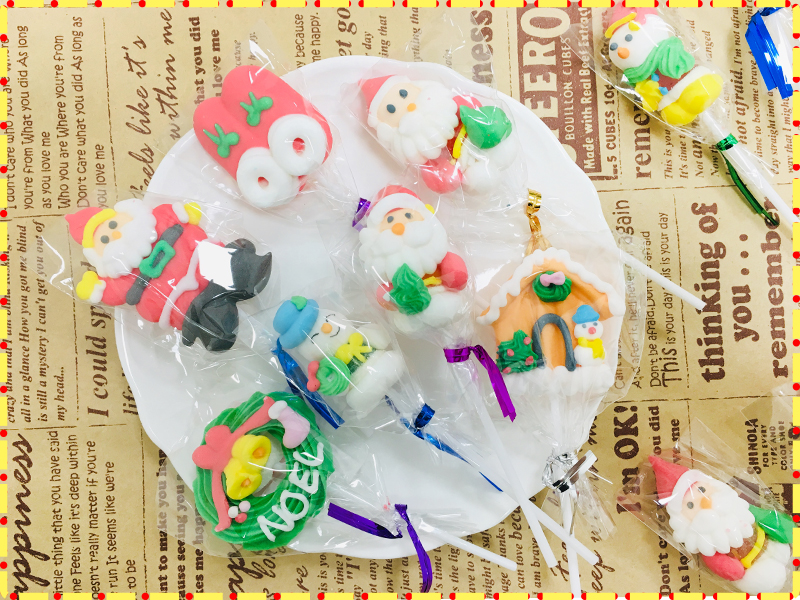 【日日旺】聖誕節造型糖花Q皮棒棒糖(100g/罐)