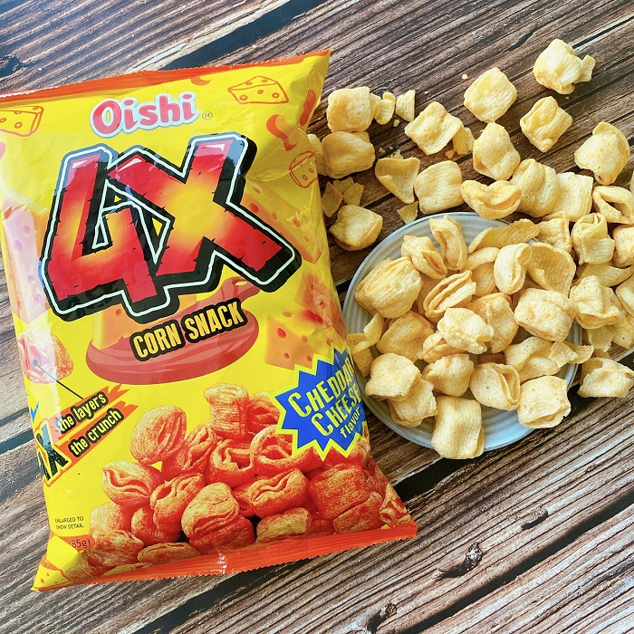 【Oishi】4層脆餅起司／4層脆餅燒烤／辣魷魚／起司薯條85g任選 餅乾 薯片