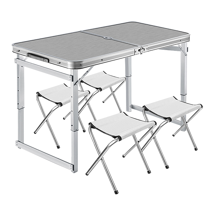 【VENCEDOR】鋁合金加粗方管露營桌 一桌四椅 