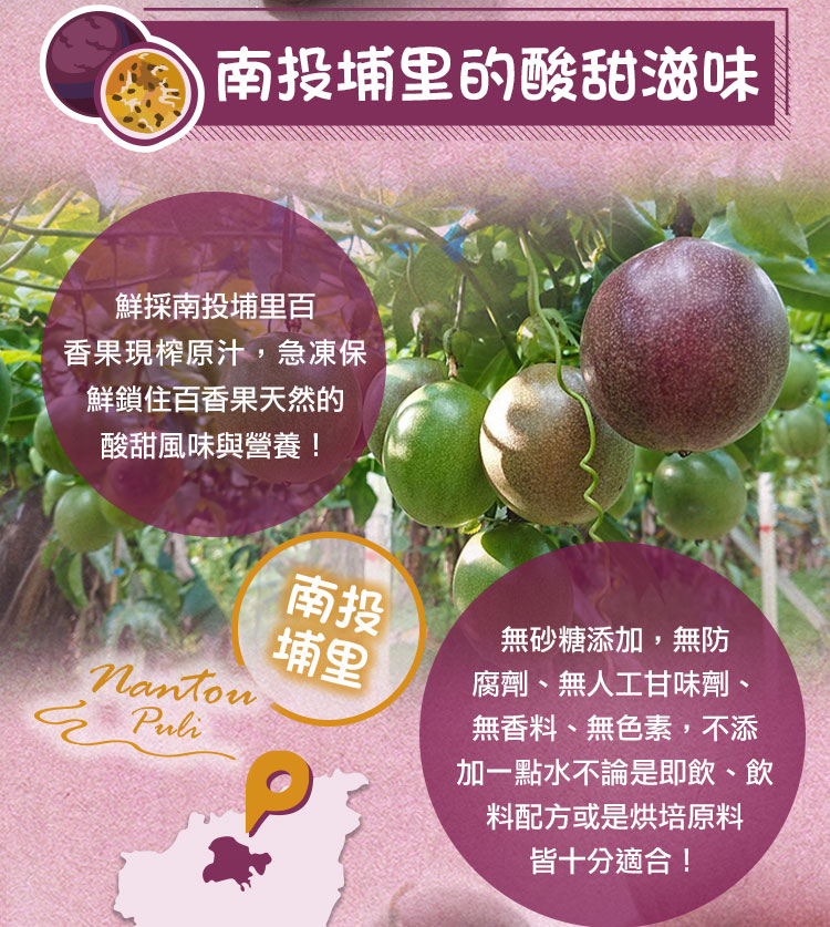 【享吃美味】鮮凍100%百香果原汁500ml 百香果汁 果汁 時鐘果