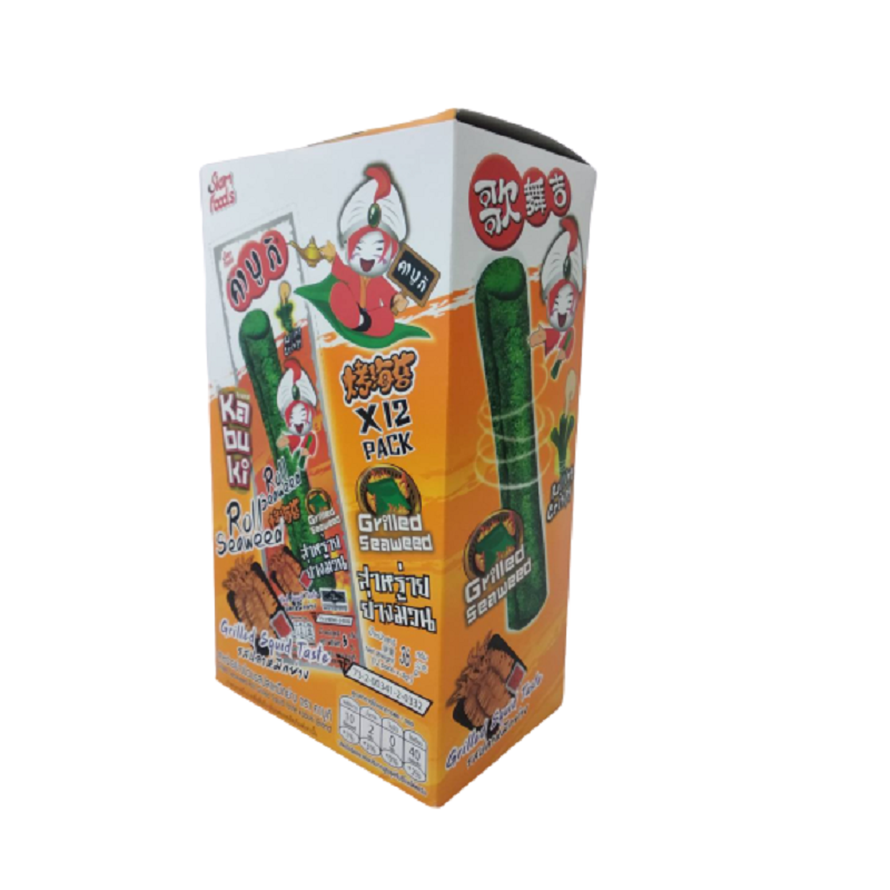 【KABUKI】酥脆海苔捲系列3g*12入(辣味/原味/烤魷魚味/日式醬油烤香菇