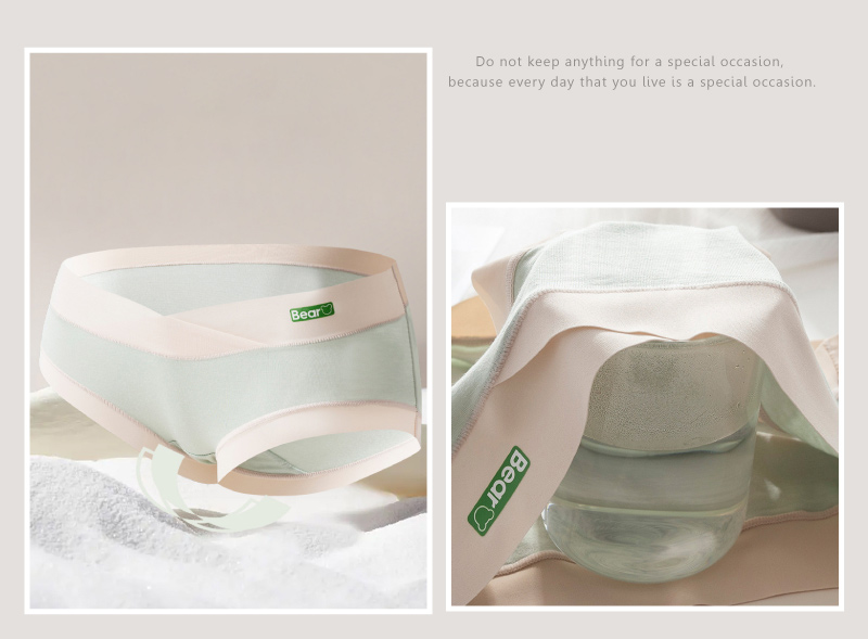 無痕裸感V型托腹低腰孕婦內褲 純棉底檔 舒適大彈力 L-2XL