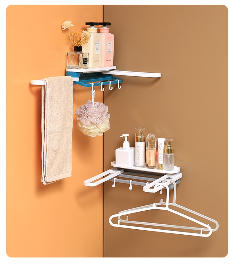 三合一掛鉤置物架 收納架 浴室收納 廚房收納 抹布架 毛巾架