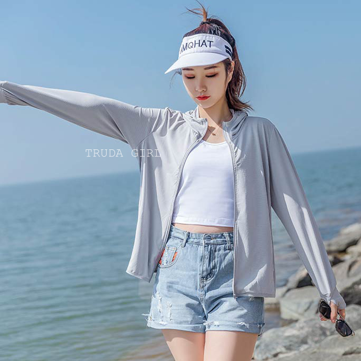 抗UV大尺碼M-3XL透氣網眼冰絲涼感防曬外套 冰鋒衣