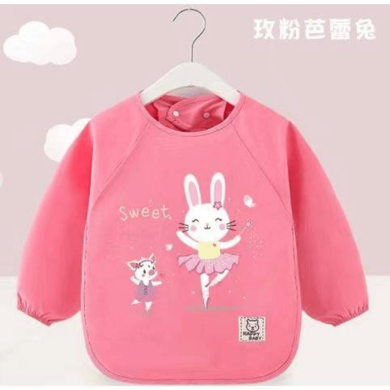 兒童長袖防水圍兜 (畫畫衣) 多款花色 任選